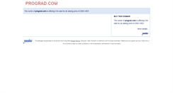 Desktop Screenshot of prograd.com